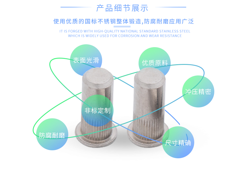 封闭小沉头拉铆螺母