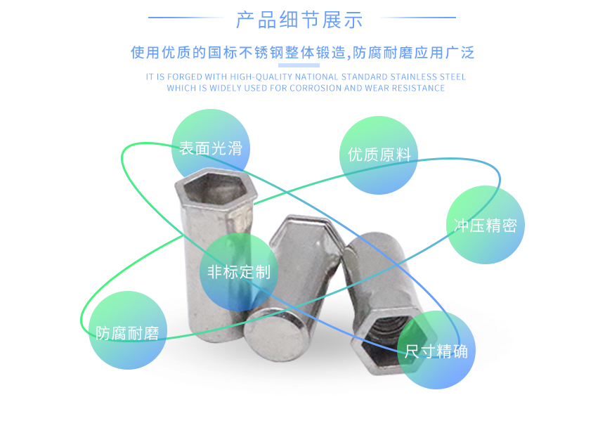 沉头六角拉铆螺母