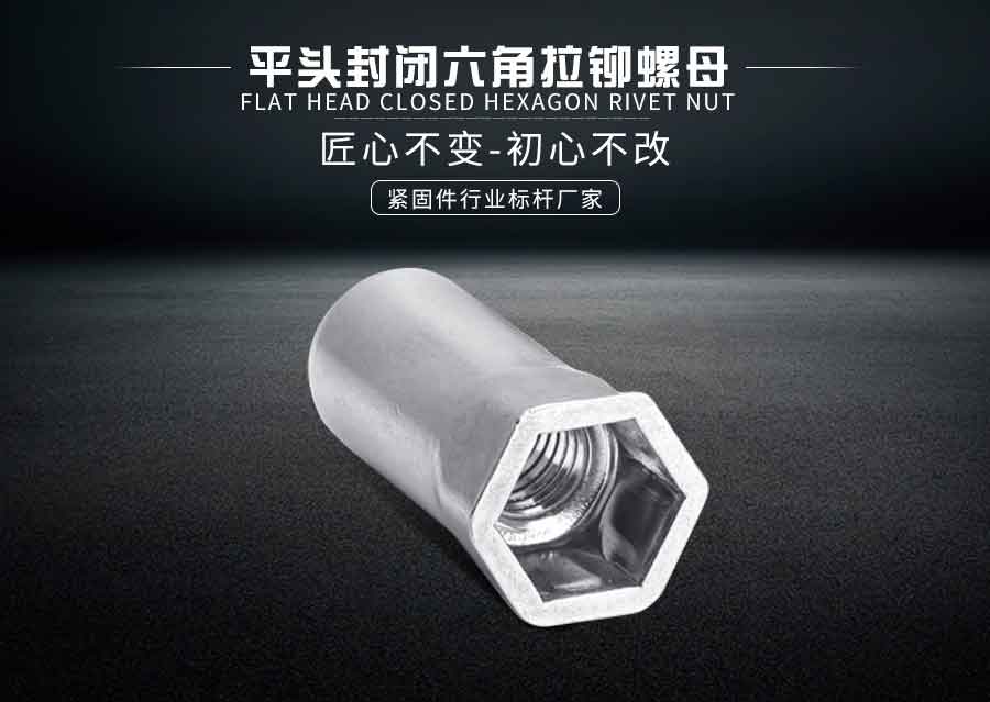 平头封闭六角拉铆螺母