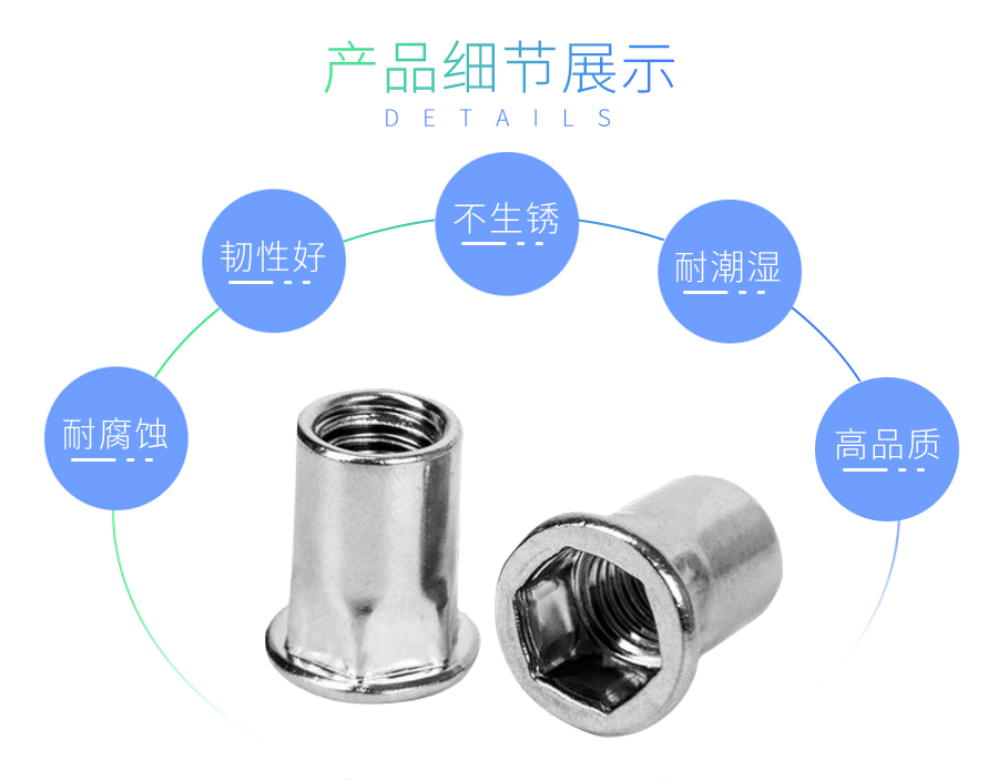 六角拉铆螺母开孔