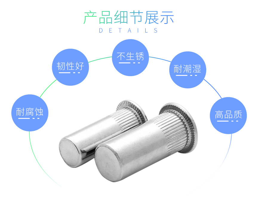 304不锈钢盲孔拉铆螺母