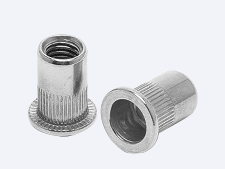 不锈钢竖纹拉铆螺母